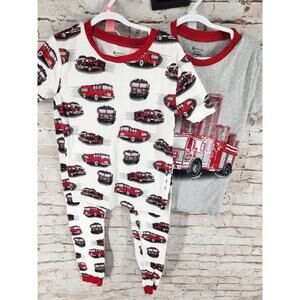 Boys 4 Piece Pajama Set Size 8 Members Mark Short Sleeve Pants & Shorts